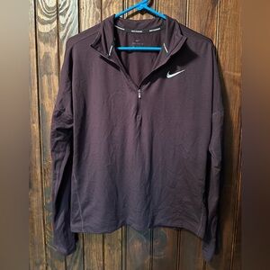 Nike Women's Long Sleeve Quarter-Zip Pullover - Plum